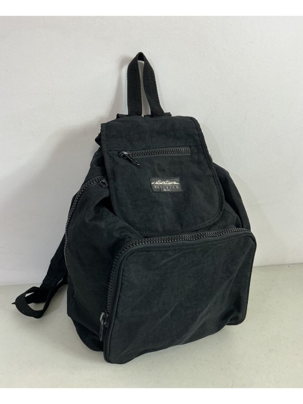 Vintage Woolrich Backpack Black Nylon Bag